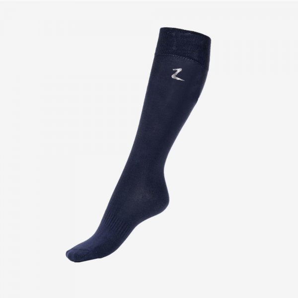 Product shot of dark blue coloured sock