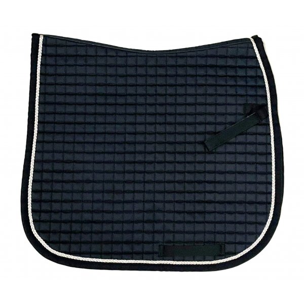 Product shot of dark navy saddle pad