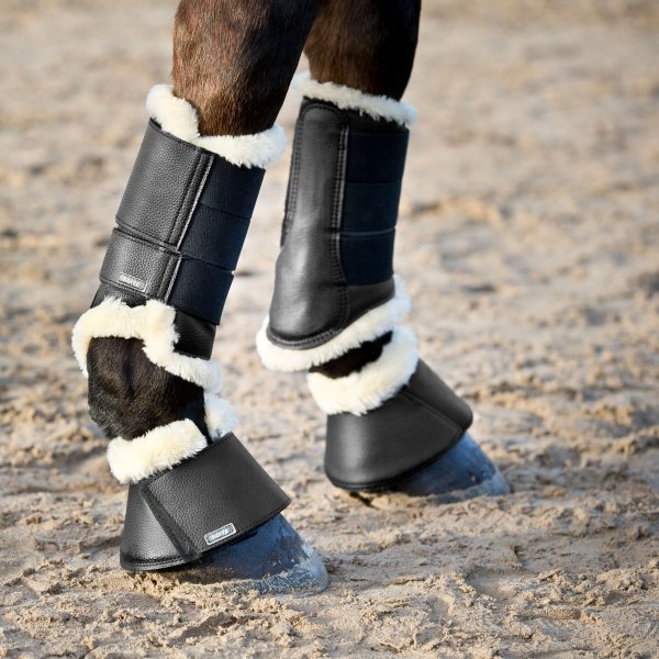 Black horse boots
