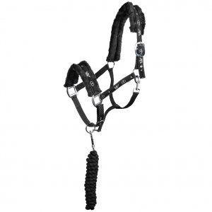 Product image of black horse halter