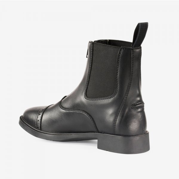Product shot of black horse riding boots
