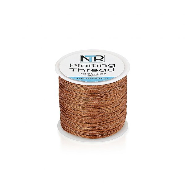 Reel of brown thread