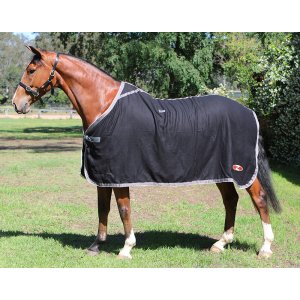 Black horse rug